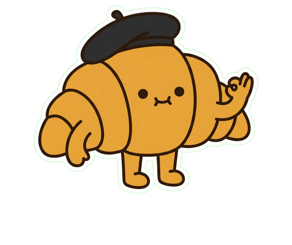 Buttr the croissant mascot