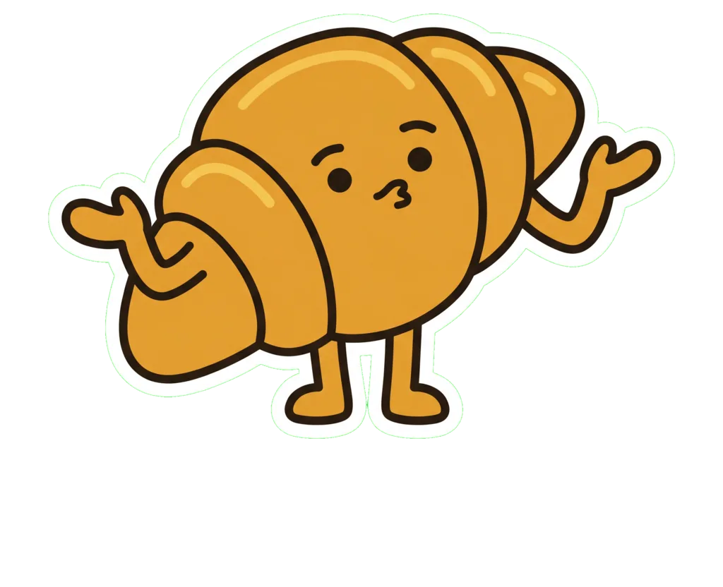 Buttr the croissant mascot