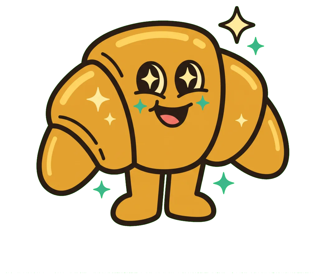 Buttr the croissant mascot